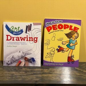 2 Children's Drawing Books - like new!